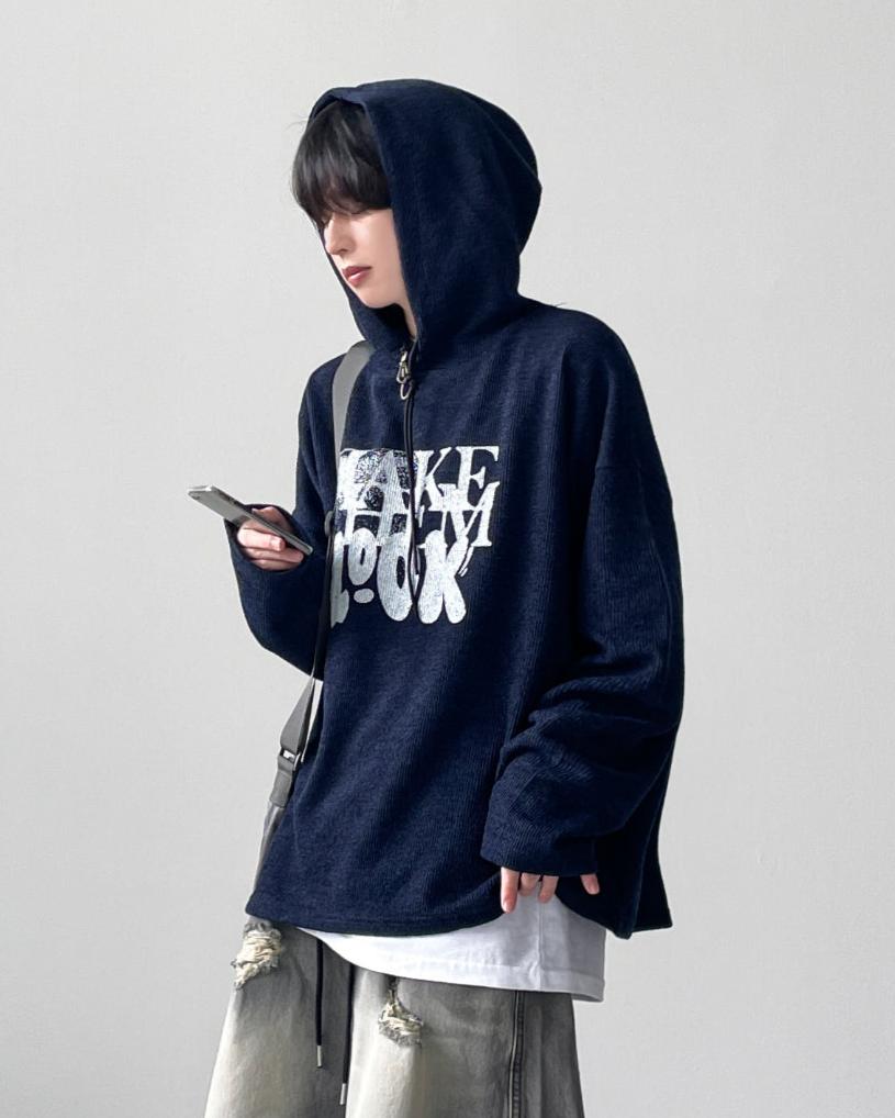 【YOURNUS】Likey Over Hood Knit YOURNUS (ユアノス) - ライキーオーバーフードニット / Likey