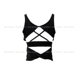 Appi Backless Strap Crop Sleeveless (With Cup)