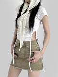 Studded Cotton Skirt