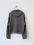 Drop Weaving Hooded Knitwear