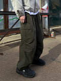 Nylon Cozy Cargo Pants