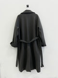 F/W robe wool overfit balmacan coat