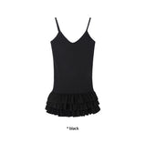TRIPLE FRILL SLEEVELESS