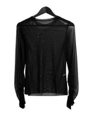Mesh shirring round tee