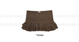 PUNCHING FRILL MINI SKIRT