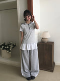 Obe Race Line Track Wide Pants