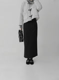 Peach Wrap Long Skirt