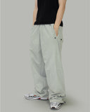 Snap button nylon pants