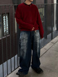 Dirty Washed Super Wide Denim