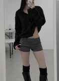 Texel Hairy Fur Cardigan
