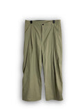 Layered Gosi nylon wide pants