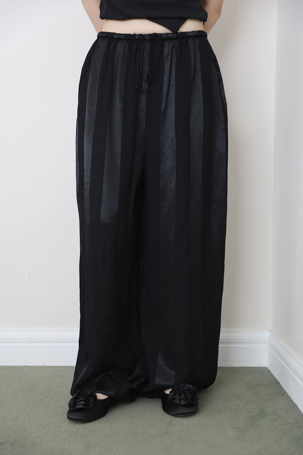 【COLOR iN ID】ST Wrinkle ilo Pants COLOR iN ID(カラーインアイディー) - ストライプリンクルイロ