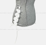 Mute cut side eyelet halter sleeveless