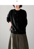 Personal Wool Round Cardigan