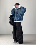 Martina Washing Denim Hoodie