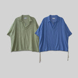 Seersucker Stripe Half Shirt
