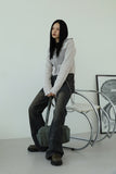 May color matching fur zip-up