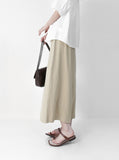 Peak Linen Banding Skirt