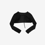 pesh string bolero + shirring sleeveless + shorts set