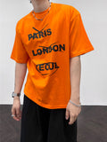 Capital Lettering Half T-Shirt