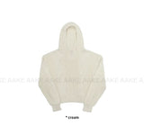 ALPACA CABLE HOOD KNIT