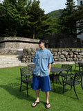 Western Linen Half Shirt