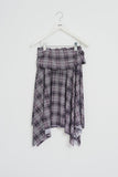 (W) Hippie Checked Skirt