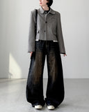 Coil Dark Blue Wide Denim