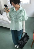FRILL LAYERED SHIRT