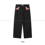 HIDDEN CHECK WIDE PANTS