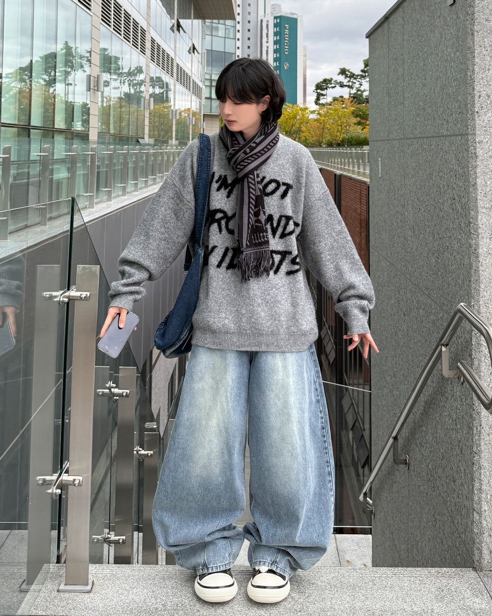 【YOURNUS】Hairy Wool Over Knit YOURNUS (ユアノス) - ヘアリーウールオーバーニット / Hairy