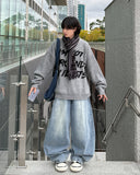 Hairy Wool Over Knit