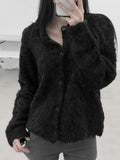 Texel Hairy Fur Cardigan