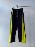 Side Color Matching Brushed Pants