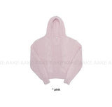 ALPACA CABLE HOOD KNIT