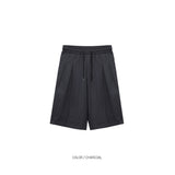 Basic Cotton Two Tuck Bermuda Pants
