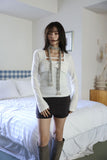 Cotton Candy Ribbon Fur Knit