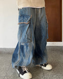 Wave Washed Balloon Cargo Denim