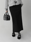 Peach Wrap Long Skirt