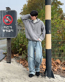 Notty Knit Hood Zip Up