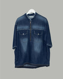Nurse denim short sleeve shirt
