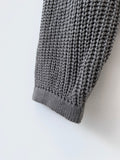 Drop Weaving Hooded Knitwear