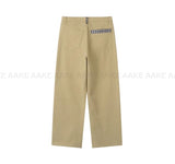 HIDDEN CHECK WIDE PANTS