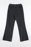 Zipper pocket wide pants