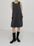 Cargo Pumpkin Sleeveless One Piece