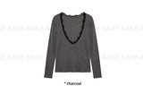 DEEP V-LACE LONGSLEEVE