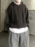 Warmer Over Hood Knit Zip-up