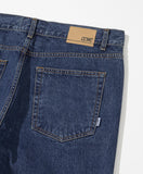 SIDE CHECK RELAXED DENIM PANTS