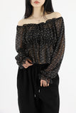Miya chiffon flower blouse