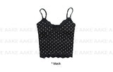 [with cup] PETIT DOT LACE SLEEVELESS